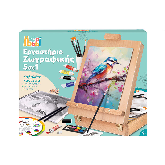 HappiHobbi Painting Workshop 5 in 1 For 9+ Ages