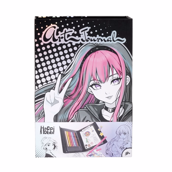 HappiHobbi Art Journal Manga Μαρκαδόροι Για 9+ Ετών