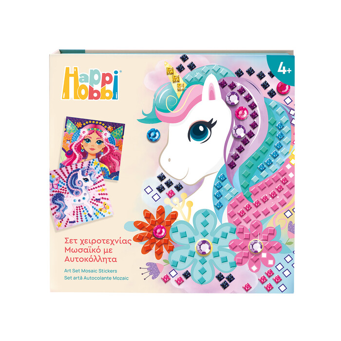 HappiHobbi Art Mosaic Stickers Dreamworld For 4+ Ages