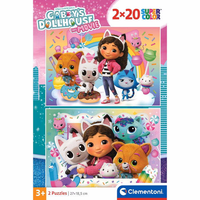 Clementoni Puzzle Super Color Gabby's Dollhouse 2x20 