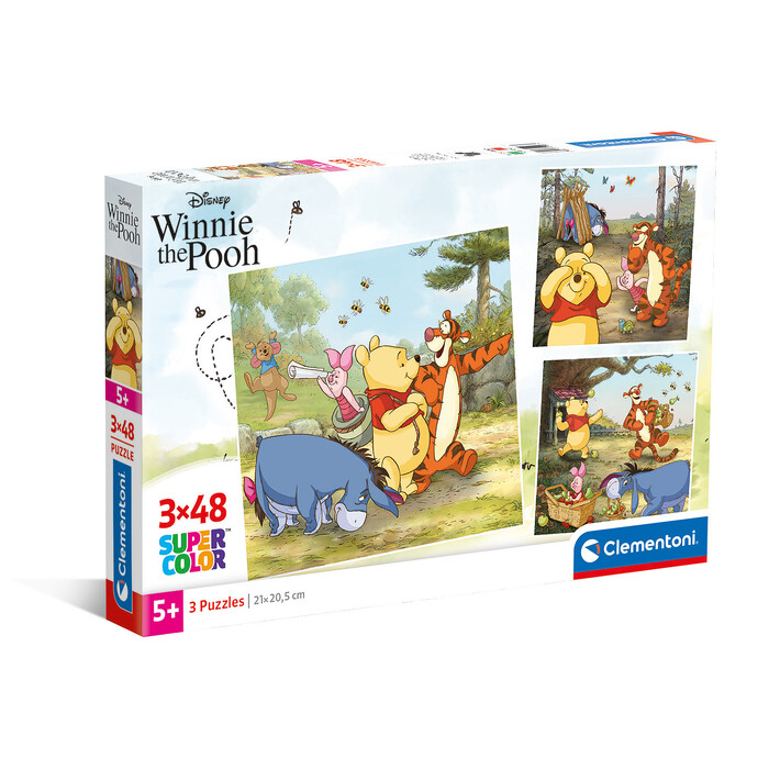 Clementoni Παζλ Super Color  Winnie The Pooh  3x48 τμχ