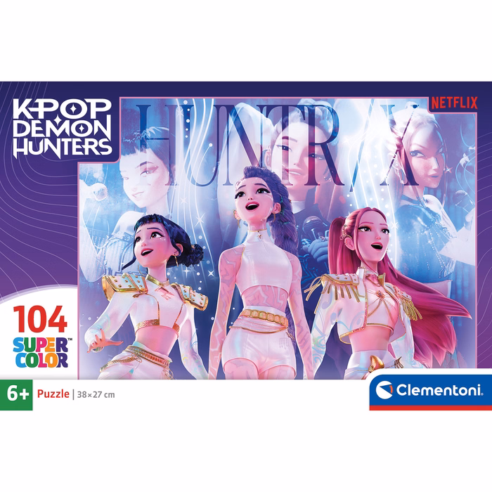 Clementoni 104 Super Color Maxi K-Pop Demon Hunters Puzzle