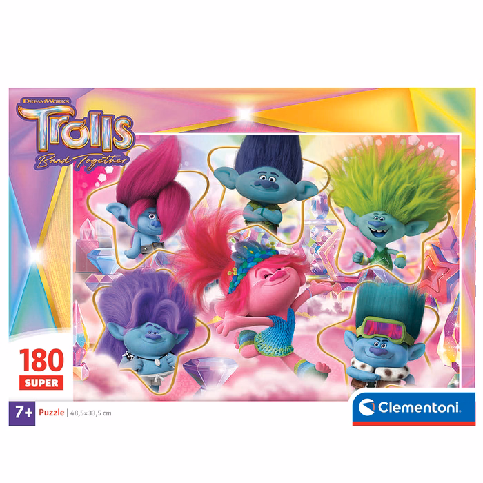 Clementoni Παζλ Super Color Trolls 3 180τμχ