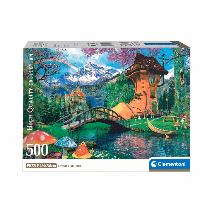 Clementoni Παζλ High Quality Collection Σπίτι Σε Σχήμα Παπουτσιού 500 τμχ - Compact Box