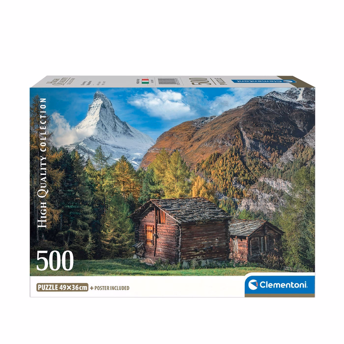 Clementoni Παζλ High Quality Collection Γοητευτικό Μάττερχορν 500 τμχ - Compact Box