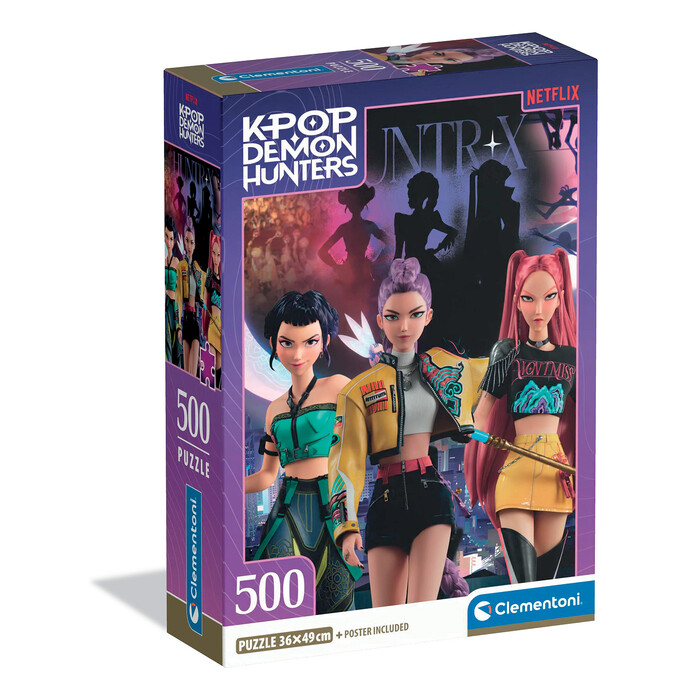 Clementoni Παιδικό Παζλ High Quality K-Pop Demon Hunters Compact Box 500 τμχ