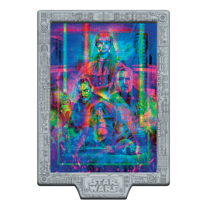 Clementoni Παζλ Star Wars Metamorphic Art με Φωτιζόμενο Εφέ & Κορνίζα – Επεισόδια I–II–III 520 τμχ