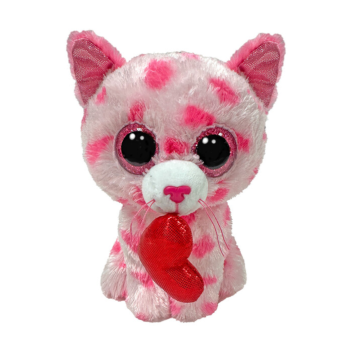 ΤΥ Beanie Boos Χνουδωτό Γάτα με Καρδιά 15εκ