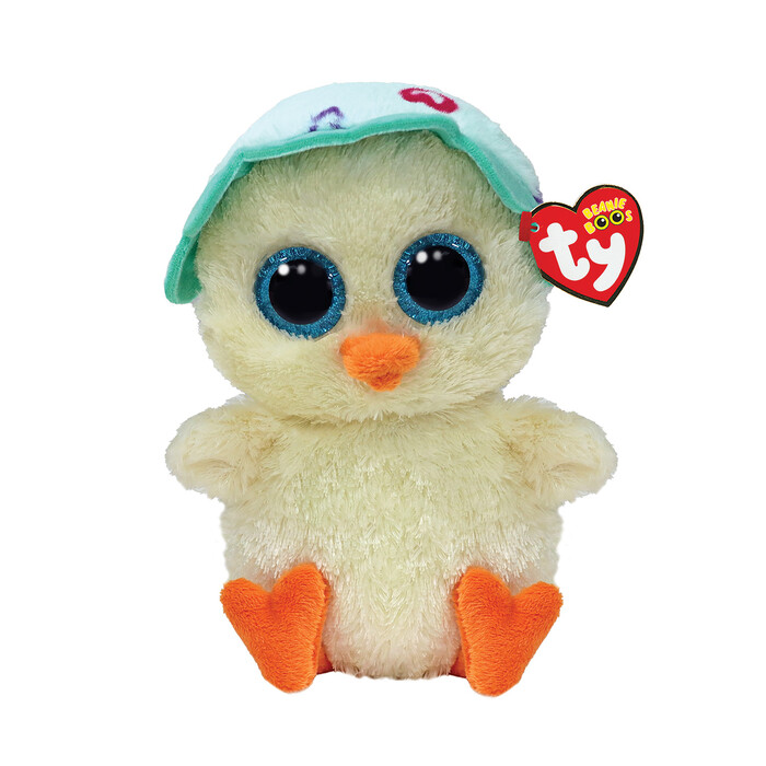 TY Beanie Boos Plush Chicken with Hat 15cm