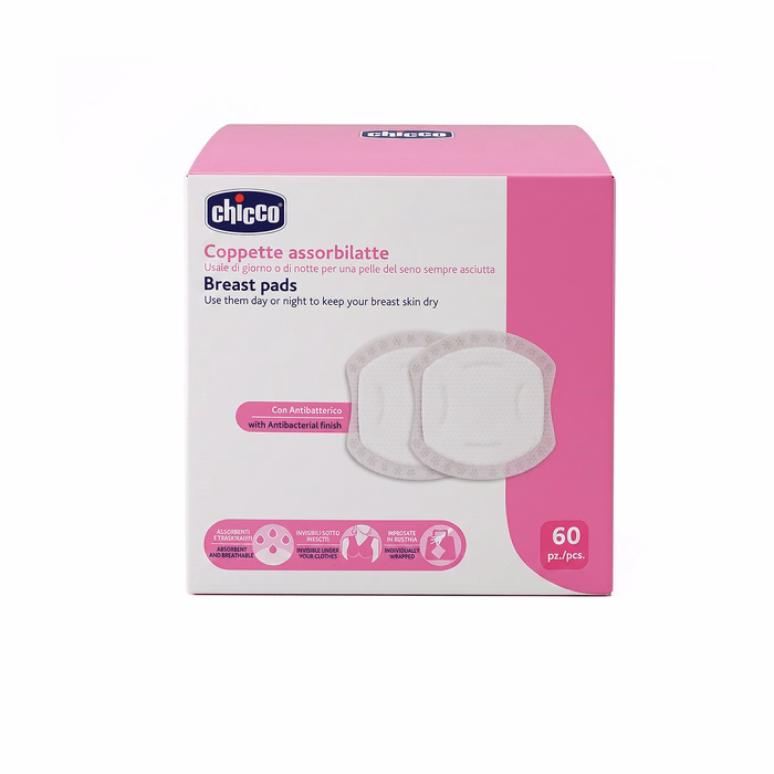 Chicco Antibacterial Breast Pads 60pcs