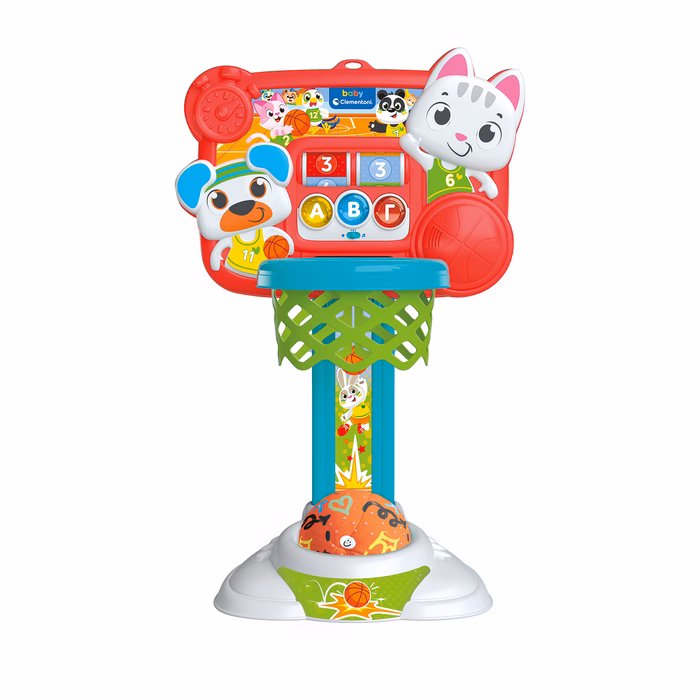 Baby Clementoni Educational Toddler Toy Max Play Basket With Basketball For 18+ Months