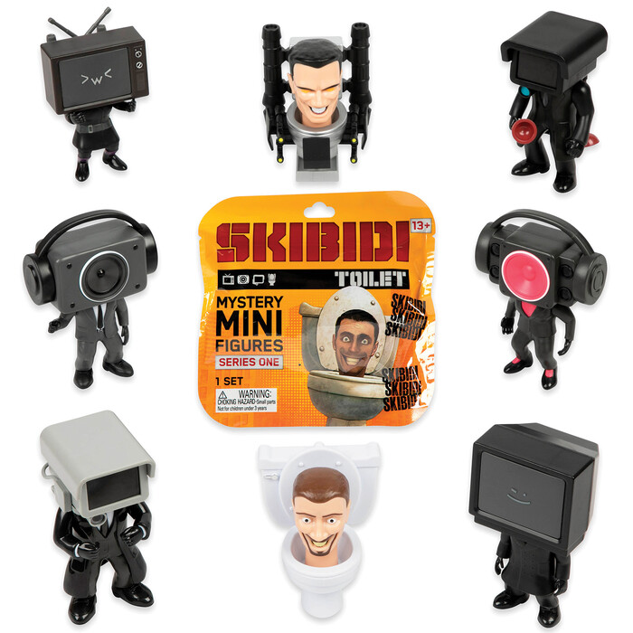 Skibidi Toilet Συλλεκτική Μίνι Φιγούρα Μονή 6cm Για 6+ Χρονών
