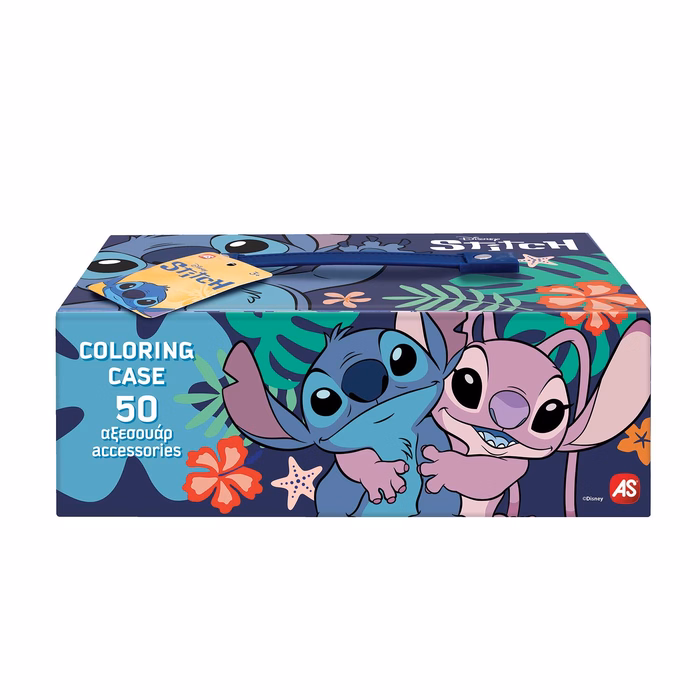 AS Σετ Ζωγραφικής Σε Χάρτινο Βαλιτσάκι Disney Stitch Για 3+