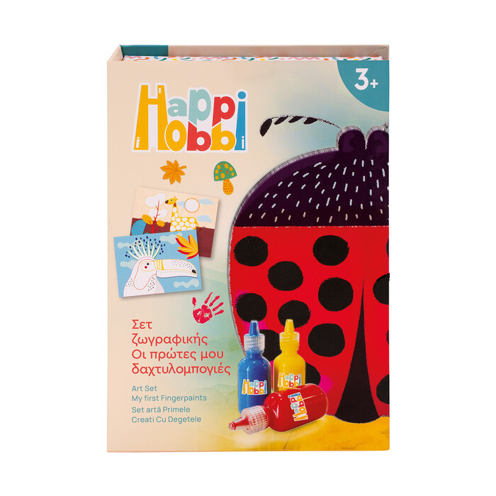 HappiHobbi Art My First Finger Paints For Ages 3+