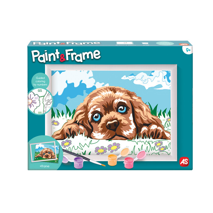 Paint & Frame | Paint by Numbers - Loving Puppy | Για Ηλικίες 9+ Χρονών 