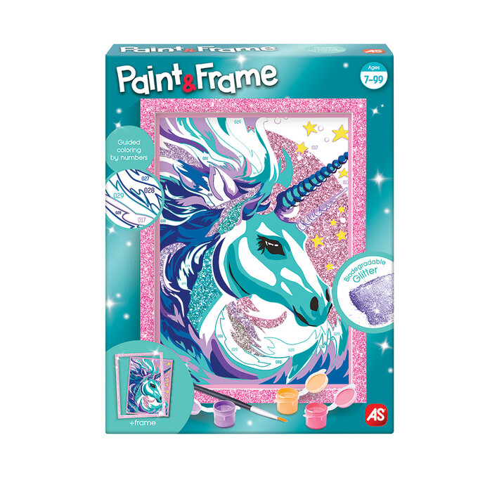 Paint & Frame | Paint by Numbers - Fairytale Unicorn | Για Ηλικίες 6+ Χρονών