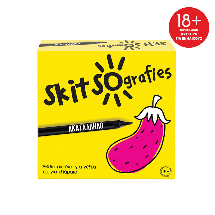AS Games Επιτραπέζιο Παιχνίδι Skitsografies - Ακατάλληλο - Για Ηλικίες 18+ Χρονών Και 3-6 Παίκτες