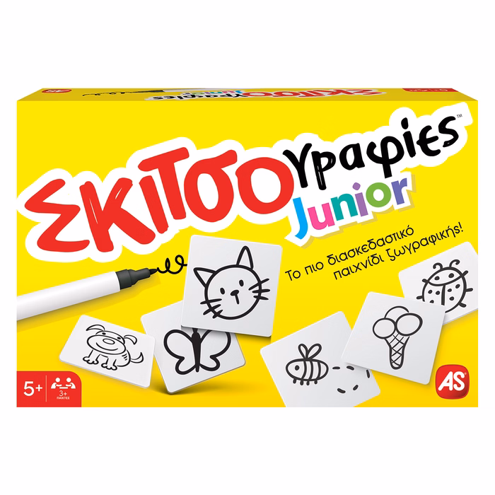 AS Games Board Game Skitsografies Junior For Ages 5+ And 3+ Players
