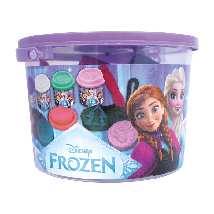 AS Πλαστελίνη Disney Frozen Κουβαδάκι Με 4 Βαζάκια Και 8 Εργαλεία 200g 3+ Χρονών