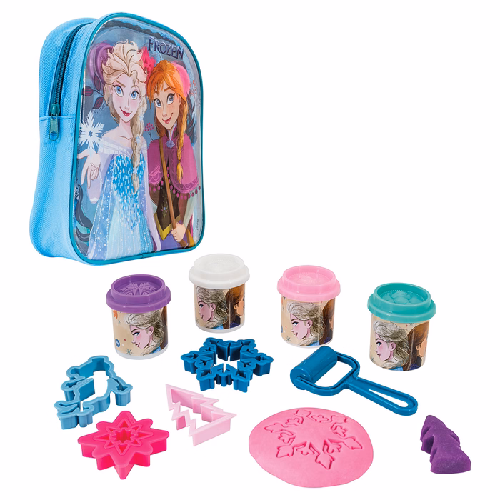 AS Πλαστελίνη Disney Frozen Τσάντα Πλάτης Με 4 Βαζάκια - Καπάκια Καλουπάκια Και 5 Εργαλεία 200gr Για