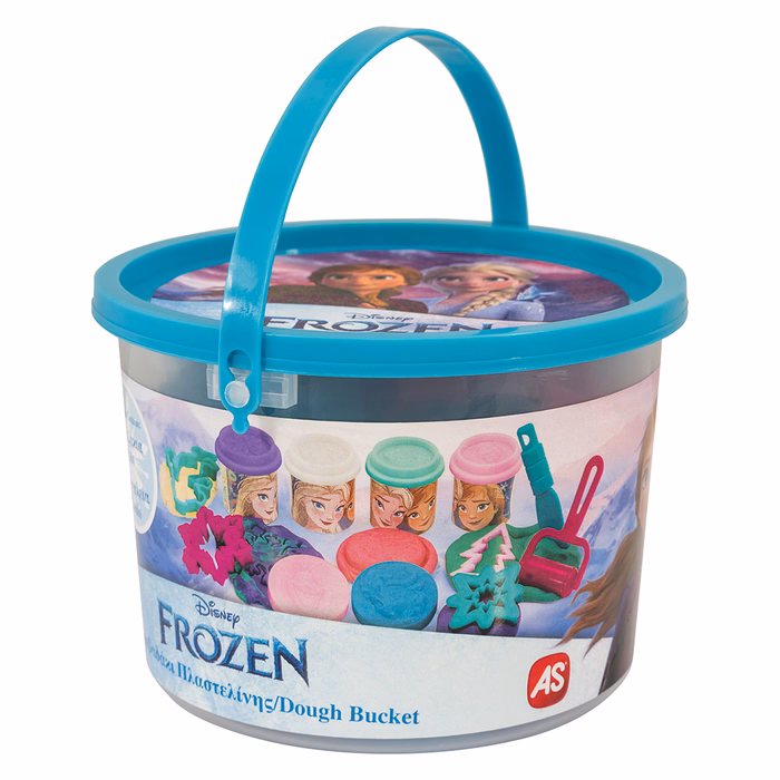 AS Πλαστελίνη Disney Frozen Κουβαδάκι Με 4 Βαζάκια Και 8 Εργαλεία 200g 3+ Χρονών