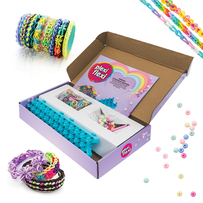 AS Plexi Flexi Love Loom With 800 Looms & 30 Charms For Ages 5+