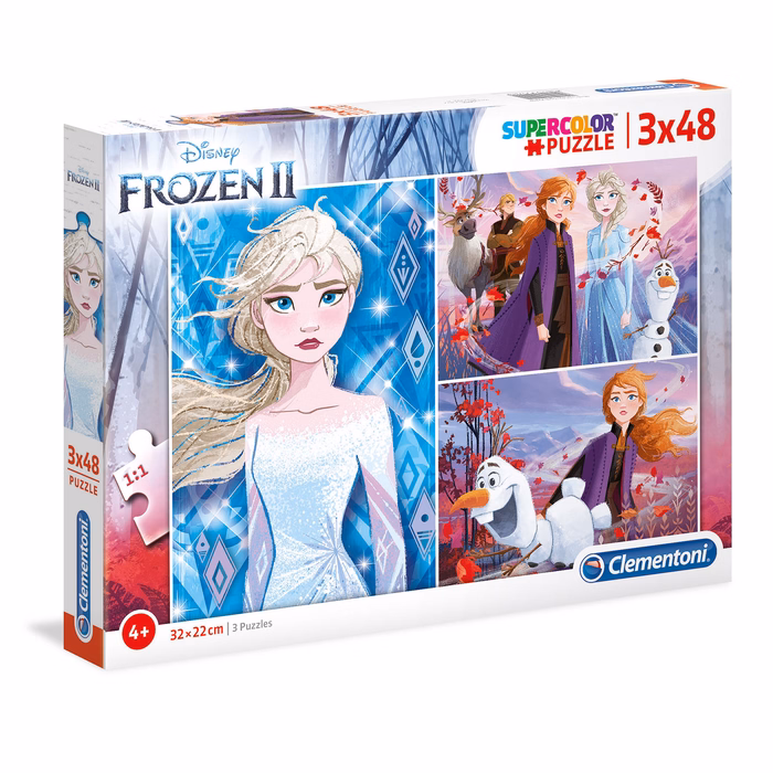 Clementoni Παιδικό Παζλ Super Color Frozen 2 3x48 τμχ