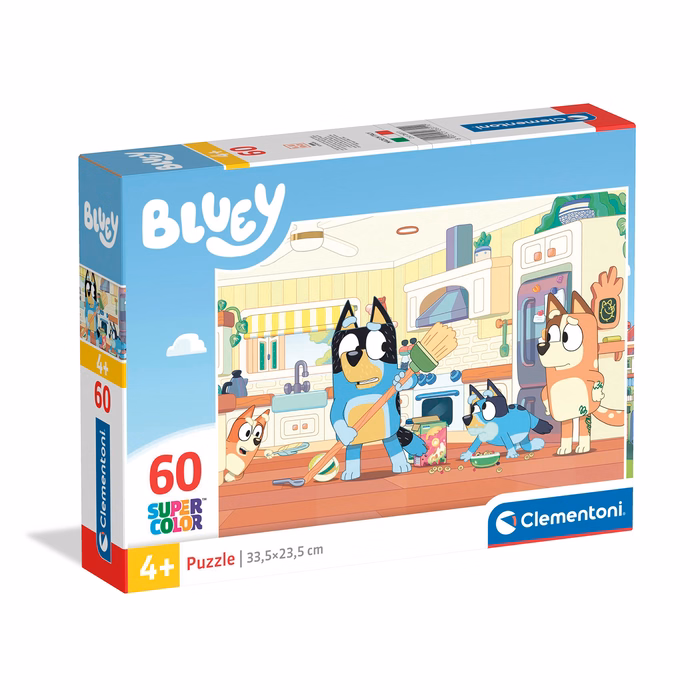 Clementoni Kids Puzzle Super Color Bluey 60 pcs