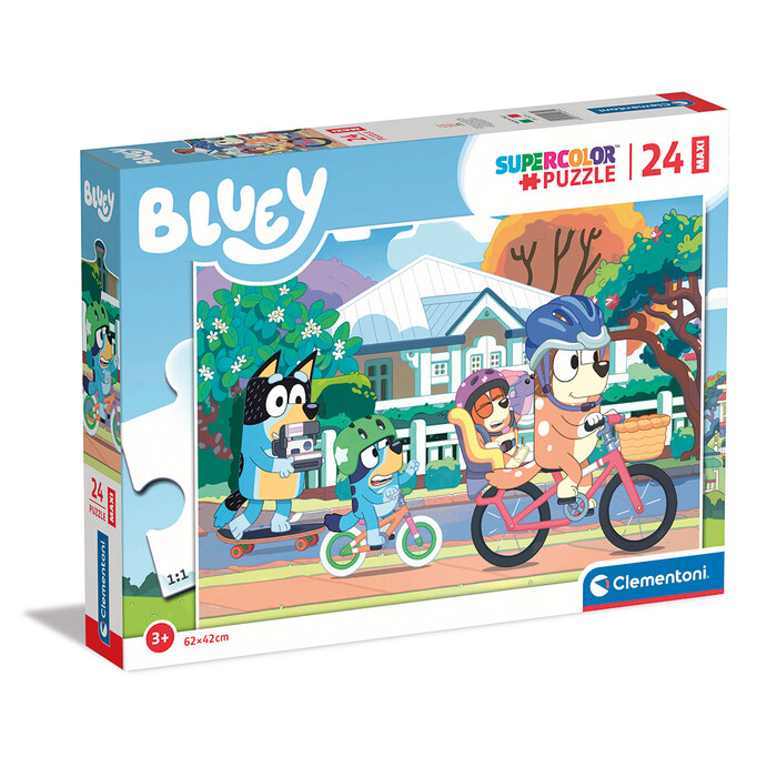 Clementoni Kids Puzzle Maxi Supercolor Bluey 24 pcs