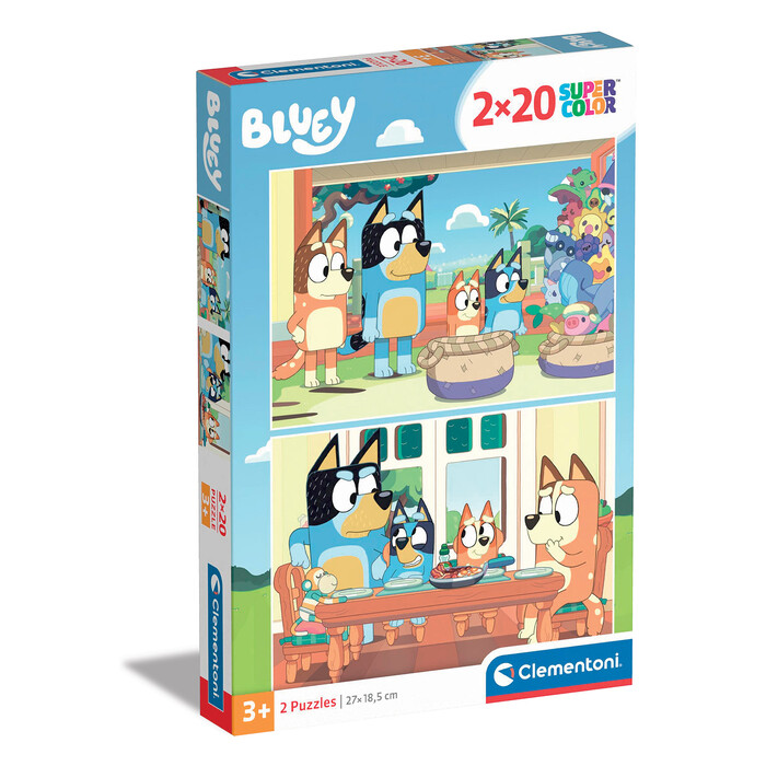 Clementoni Παιδικό Παζλ Super Color Bluey 2x20 τμχ