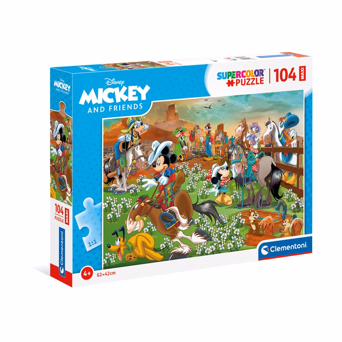 Clementoni Παιδικό Παζλ Maxi Super Color Mickey And Friends 104 τμχ