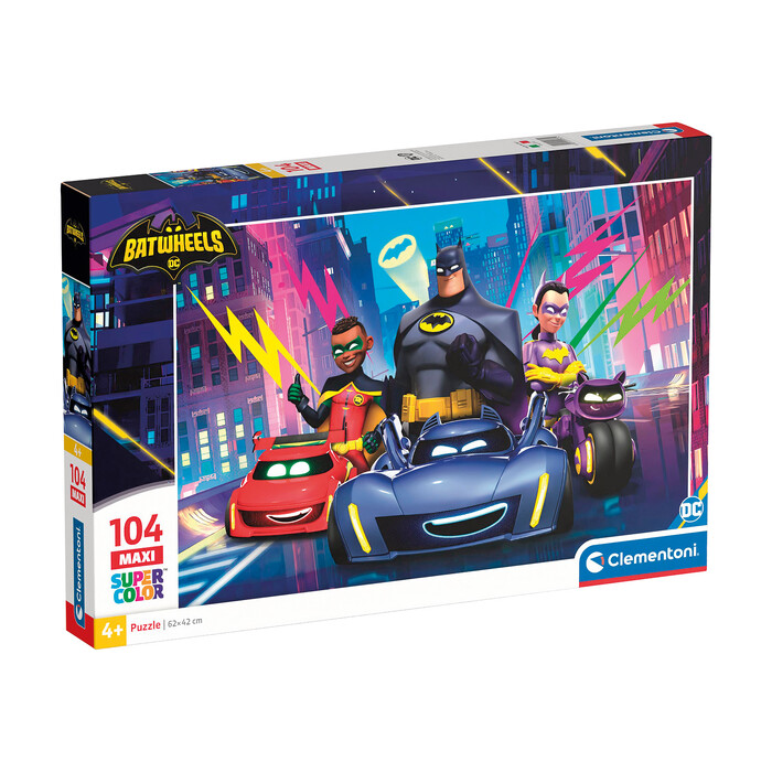 Clementoni Παιδικό Παζλ Maxi Supercolor Batwheels 104 τμχ