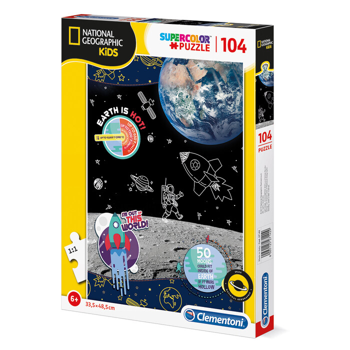 Clementoni Παιδικό Παζλ Super Color National Geo Kids Space Explorer 104 τμχ