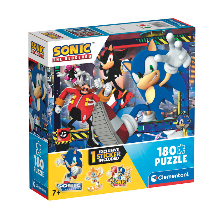 Clementoni Παιδικό Παζλ Supercolor Sonic 180 τμχ