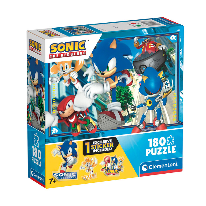 Clementoni Παιδικό Παζλ Supercolor Sonic 180 τμχ