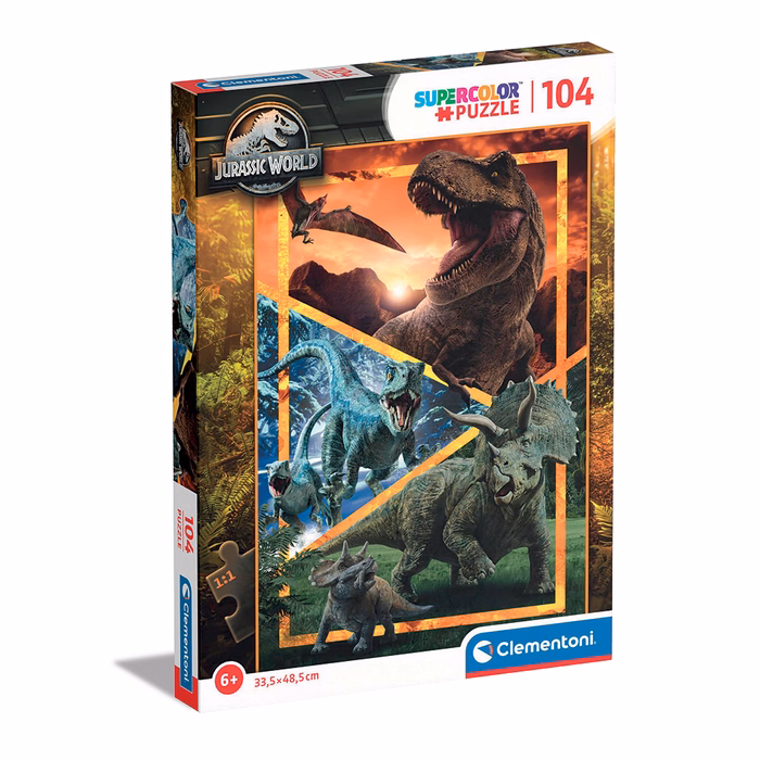 Clementoni Παιδικό Παζλ Super Color Jurassic World 104 τμχ