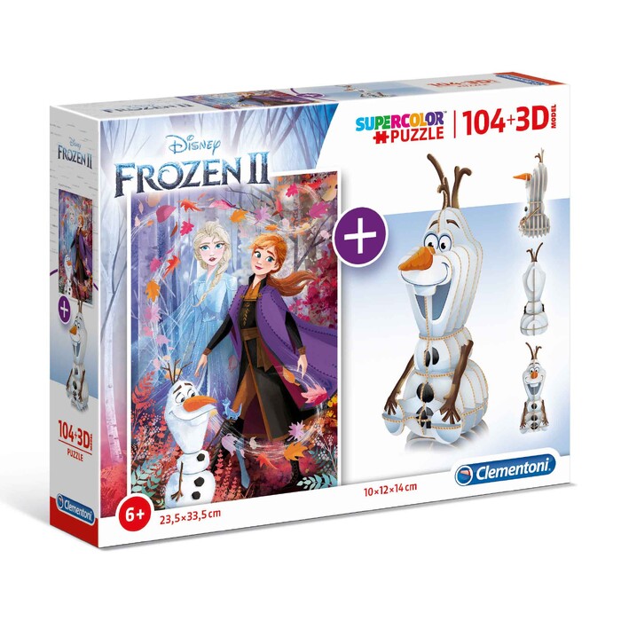 Clementoni Παιδικό Παζλ 3D Frozen 2 104 τμχ