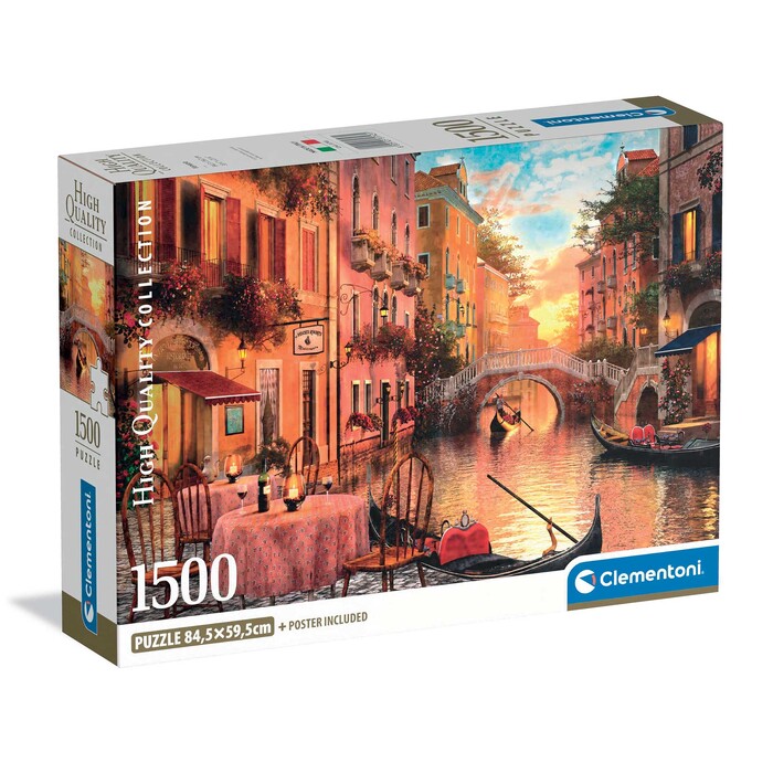 Clementoni Παζλ High Quality Collection Βενετία 1500 τμχ - Compact Box