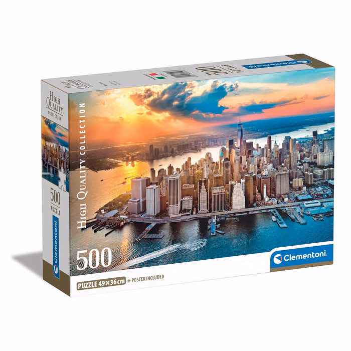 Clementoni Παζλ High Quality Collection Νέα Υόρκη 500 τμχ - Compact Box