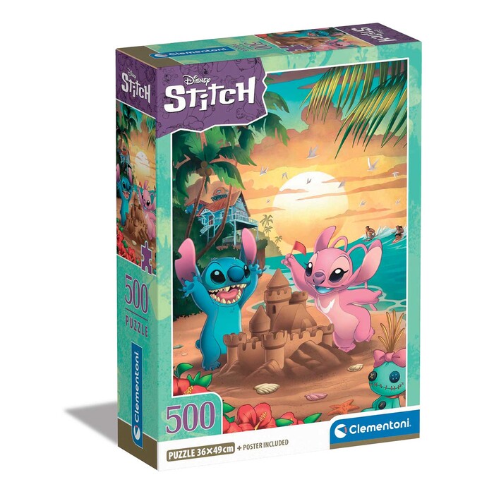 Clementoni Παζλ High Quality Collection Disney Stitch 500 τμχ - Compact Box