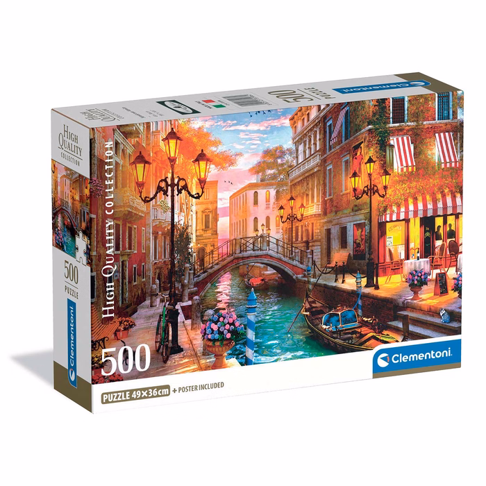 Clementoni Παζλ High Quality Collection Ηλιοβασίλεμα στη Βενετία 500 τμχ - Compact Box