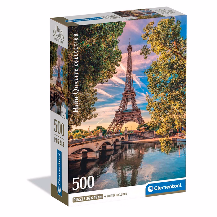 Clementoni Παζλ High Quality Collection Δίπλα Στον Σηκουάνα 500 τμχ - Compact Box