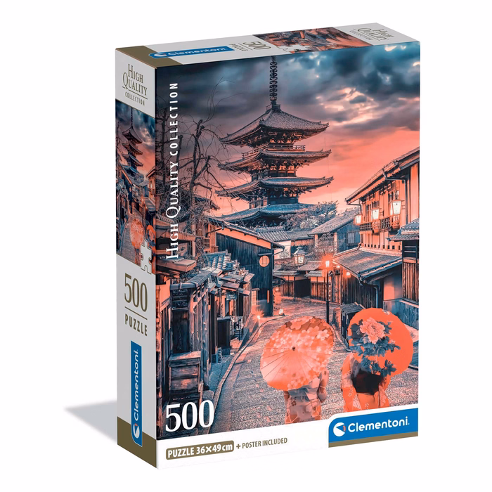 Clementoni Παζλ High Quality Collection Απόγευμα Στο Κιότο 500 τμχ - Compact Box