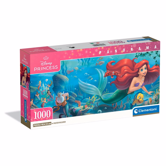 Clementoni Παζλ Panorama High Quality Collection Disney Η Μικρή Γοργόνα 1000 τμχ - Compact Box