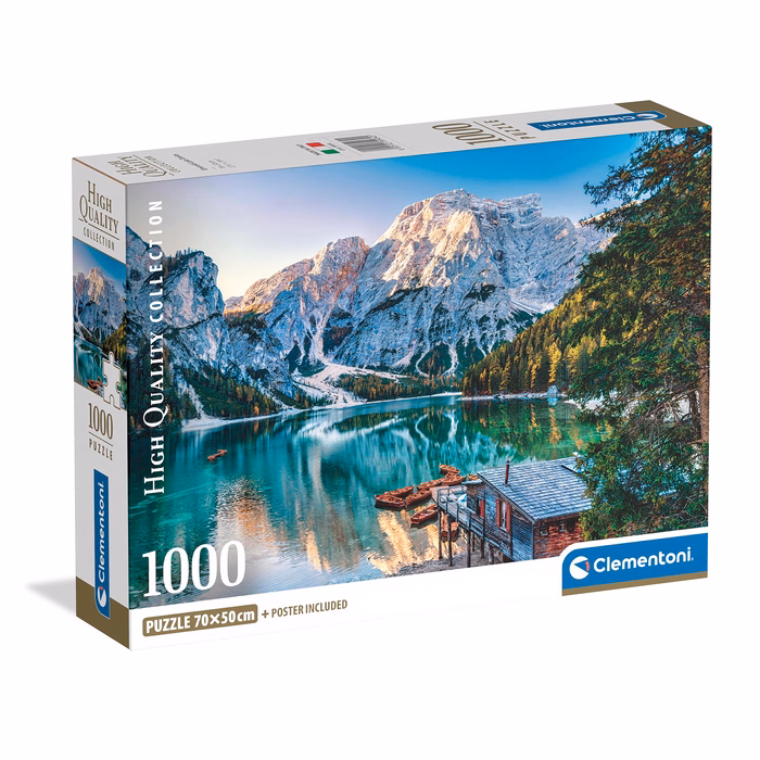 Clementoni Παζλ High Quality Collection Σμαραγδένια Λίμνη Μπράις 1000 τμχ - Compact Box
