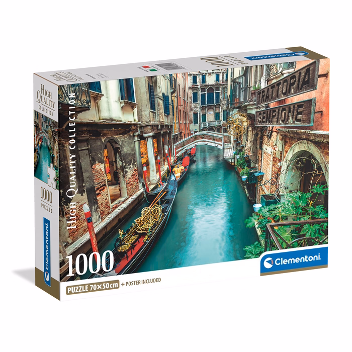 Clementoni Παζλ High Quality Collection Το Κανάλι Της Βενετίας 1000 τμχ - Compact Box