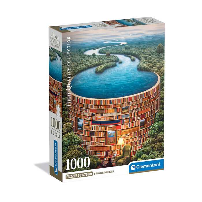 Clementoni Puzzle High Quality Collection Biblidame 1000 pcs - Compact Box