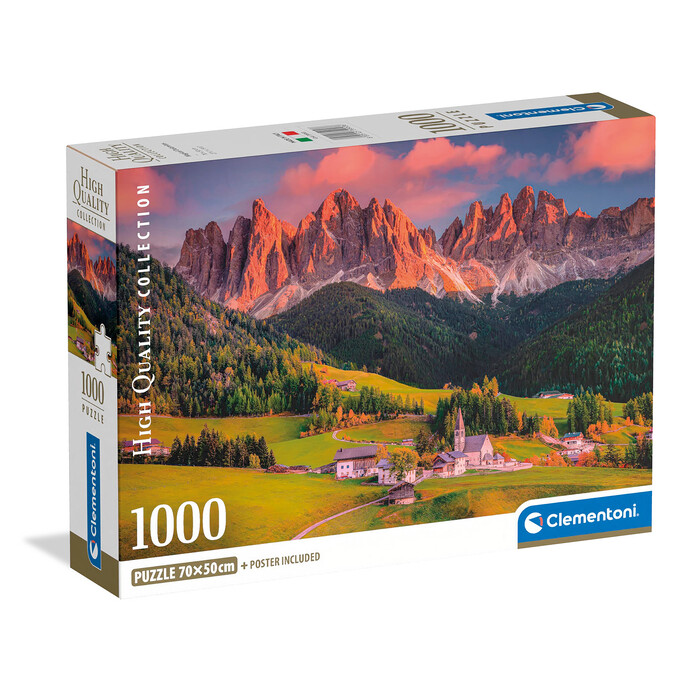 Clementoni Puzzle High Quality Collection Magical Dolomites 1000 pcs - Compact Box