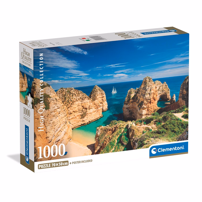 Clementoni Παζλ High Quality Collection Κόλπος Στο Αλγκαβρε 1000 τμχ - Compact Box