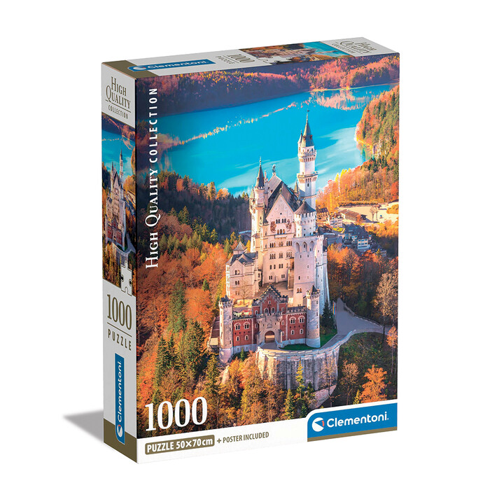 Clementoni Παζλ High Quality Collection Neuschwanstein 1000 τμχ - Compact Box